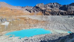 Tour du lac de moiry depuis grimentz, retour par la corne de sorebois