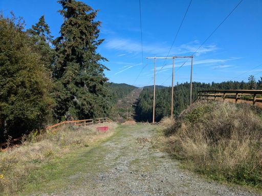 View from the end of the segment, phew! Nice little climb.