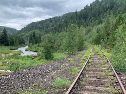 Eagle River and the Union Pacific rails