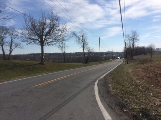 Corner of Shirley Bohn Road & Buffalo Road, looking south