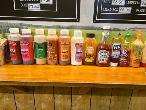 Munch has a wonderful array of sauces to choose from