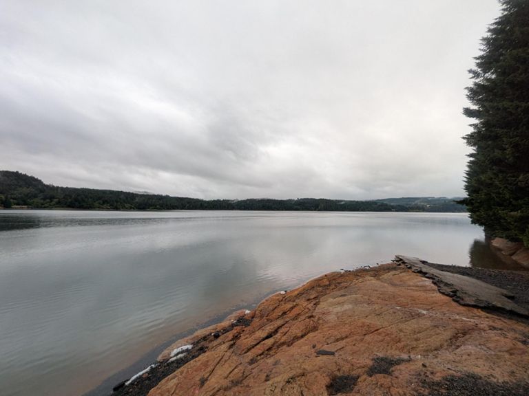 Hagg Lake CCW in the rain