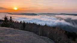 Coucher de soleil au Donon