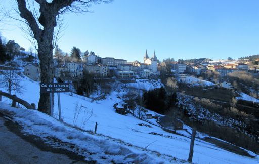 Arrivée à Lalouvesc ⛄