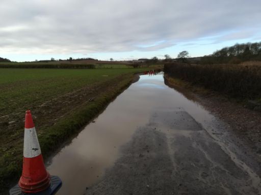 Lots of surface water about today