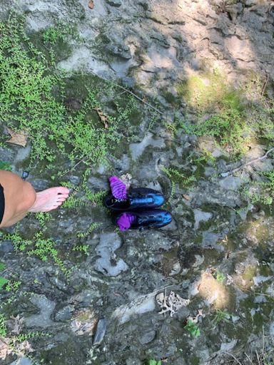 almost kept the shoes and socks dry. but totally didn’t.