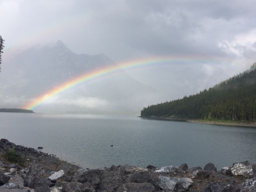 Beautiful rainbow to start off the day