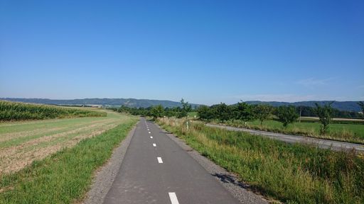Cyklostezka z Jeseníka n. Odrou má lepší povrch než přilehlá silnice - tak proč ji nevyužít?