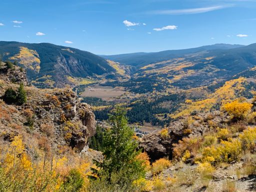 On Lionshead rock... Looking to Red Cliff