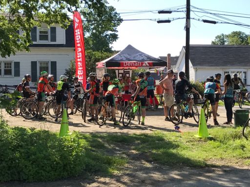 A small group gathers for the start of the Vision Quest