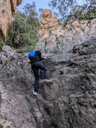 Rocher de Roquebrune avec mon neveu