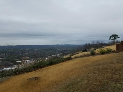 You can see the rain that came through here 20 minutes ago over Trussville just to the right of Ruffner Mountain.