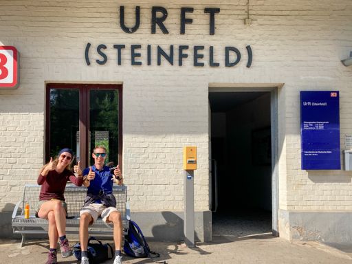 Urft. Met dank aan deze twee Nederlandse reizigers die mijn enthousiasme deelden.