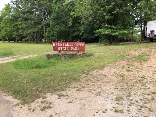 This was an interesting park for me because there was a big county highway running right through middle of park. Same for James Floyd park on the way to Dalton. Big difference in Alabama - every single state park has a gated ticket booth where you pay a lot of money to enter the park.