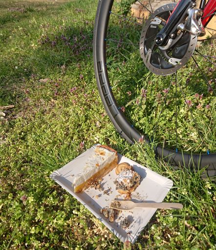 Lecker Kuchen vom Kloster in Päwesin. Da fahr ich wohl öfter hin. 😋