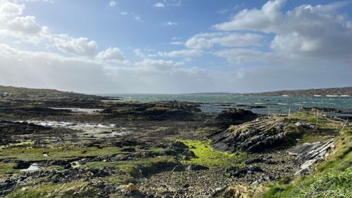 One of a great many little inlets in the island district.