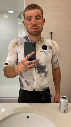 I even poured water on my face before this. #caked