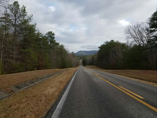 Mount Cheaha looking at the start of the everesting segment.
