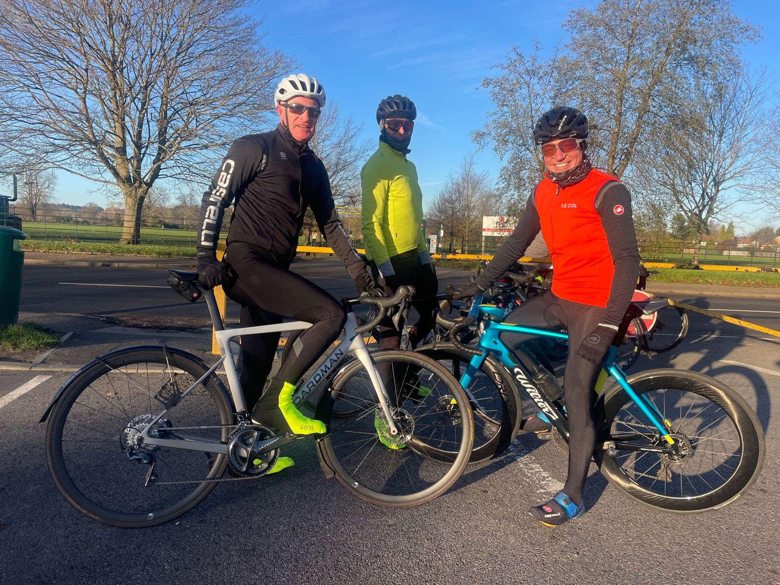 Eddie, Ross and Paul doing a flat ride 