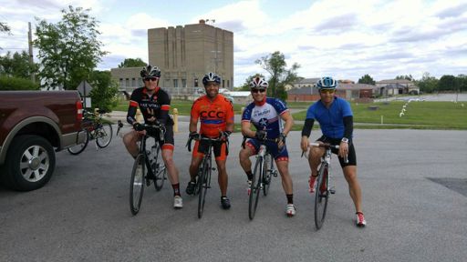 This was the beginning of today's ride.  We didn't get to do the after ride photo as we planned.