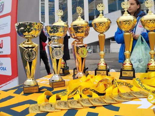 Кубки и медали за 1-3 места в абсолюте