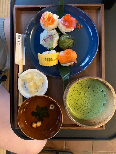 £9 for the sushi and matcha by the way