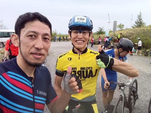 清水さんと（2人とも年代別２位）