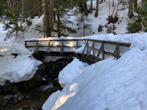 Snow bridge