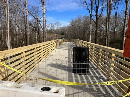 The Legacy Park bridge is coming along