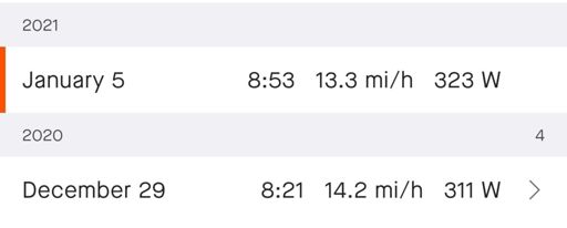 12 more watts but 32 sec slower 👎🌬 on the Cummings Skyway portion of Crockett Loop CCW