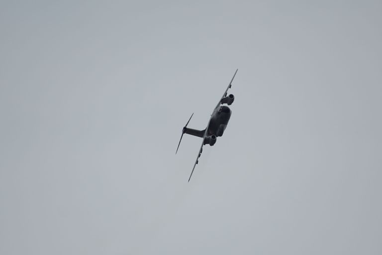 C-1 (α6000+18-300mm、メモリーNo.間違えてた...で撮影)　C-1って、こんなバンク角取れるんだ😲