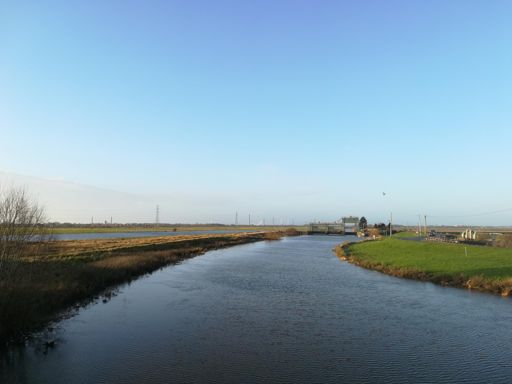 The Nene at Dog in a Doublet bridge, near Whittlesea