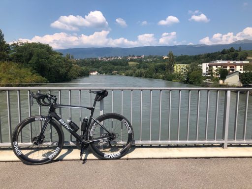 The Rhône river. White as albacore.