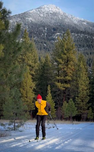 Fresh snow up high on Goat Peak but rain below about 5000 feet.