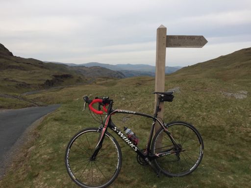 The top! Flippin 'eck wrynose is a tough hill! 😭