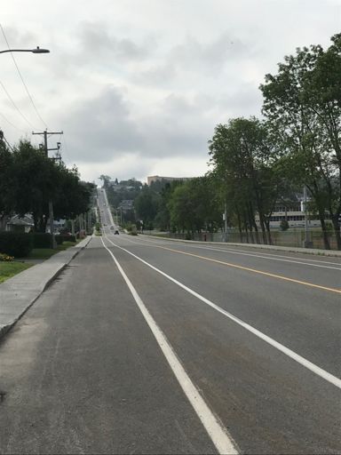 This one is brutal. Not long, but really steep (more than 18% at the end).