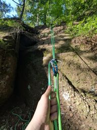 Entraînement descente en  rappel