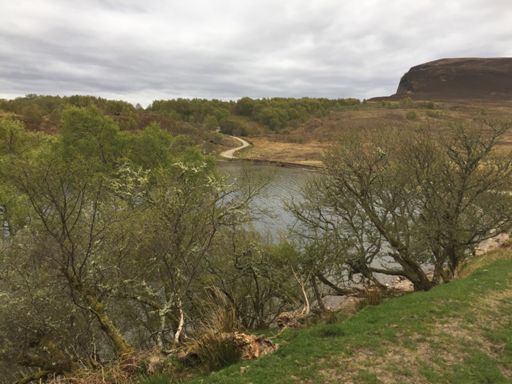 The Clag sprint climb above Loch Duntelchaig.