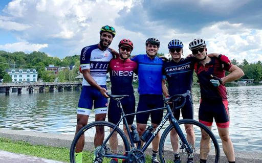 Alex, Cody, Karl, moi et Vincent