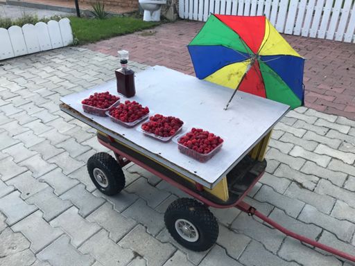 Free raspberries and raspberry liqueur?