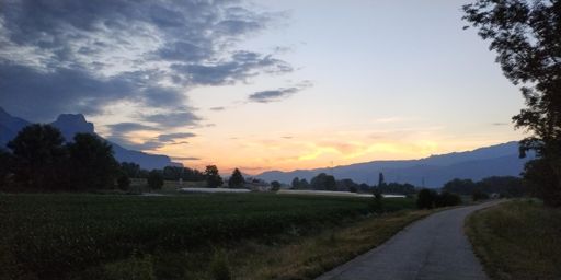 lever de soleil sur Belledonne