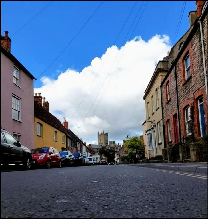 Always glorious approaching Wells cathedral, down St Thomas Street