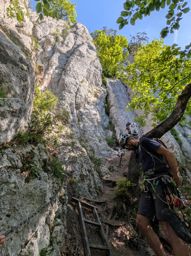 la Nostalgique (5c 5 longueurs) + Secret land 6a