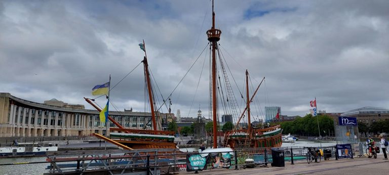 The Matthew in Bristol. https://en.wikipedia.org/wiki/Matthew_(ship)