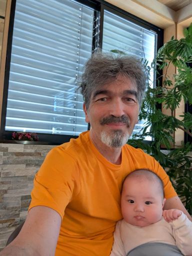 Grandpa with grandson