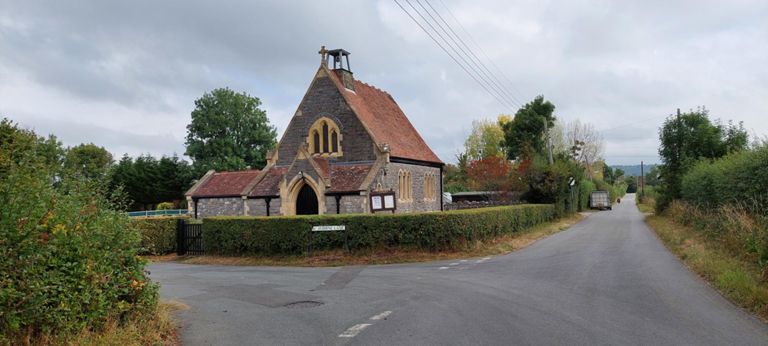 1879 St Barnabus, Claverham - no time to stop and go inside.    https://historicengland.org.uk/listing/the-list/list-entry/1320960?section=official-list-entry