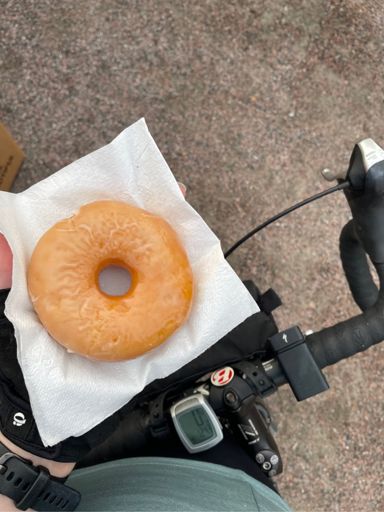 First ride with donuts at the start!