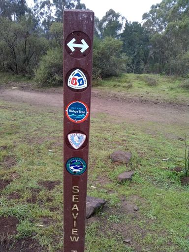 They left the "Juan Bautista de Anza Nat. Historic Trail" designation off this sign, maybe to leave room for the trail name?