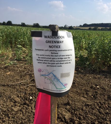 But a bit in the middle is just gravel due to waiting for HS2 to be built.