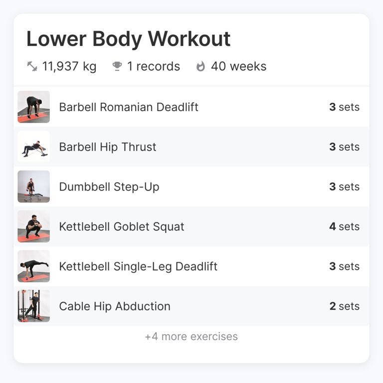 Jefit - Upper Legs, Glutes, Lower Legs, Core